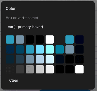 Colour property picker with Gutenberg colour palette and ACSS support