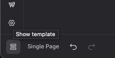 Post template visibility toggle