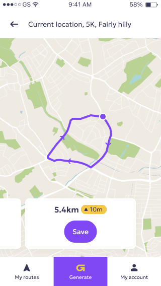 A third generated loop route option