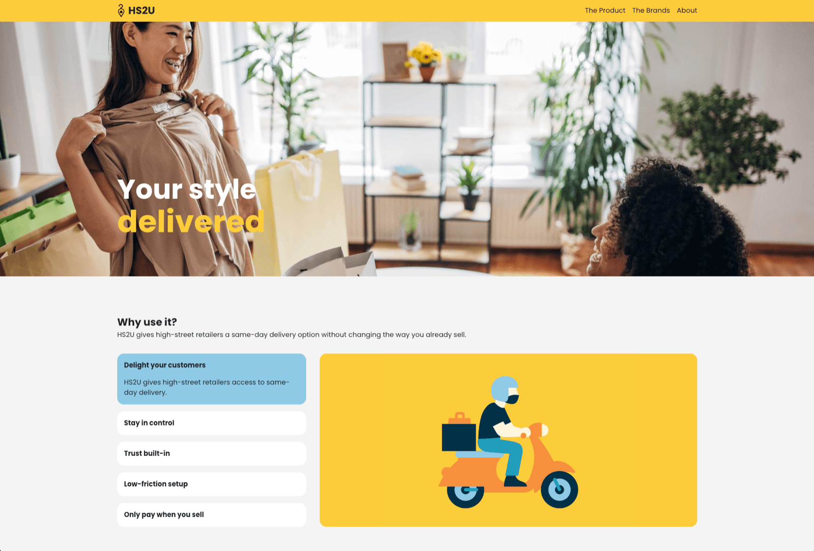 HS2U customer web platform